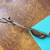 Vintage brass wick cutter | Brass candlewick scissors | Brass candlewick trimmer | Brass wick cutter | Vintage wick cutter