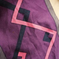 Vintage silk scarf | Vintage Marja Kurki scarf | Marja Kurki silk scarf | Geometric vintage silk scarf