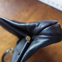 Vintage leather purse bag | Vintage leather bag | Black purse bag | Vintage leather clutch | Vintage purse