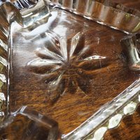 Vintage glass ashtray | Vintage ashtray | Glass ashtray | Triangle ashtray