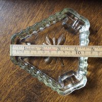 Vintage glass ashtray | Vintage ashtray | Glass ashtray | Triangle ashtray