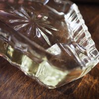 Vintage glass ashtray | Vintage ashtray | Glass ashtray | Triangle ashtray