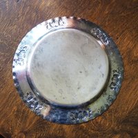 Vintage alpacca silver plate | Alpacca silver platter | Vintage serving plate | Vintage silver plate