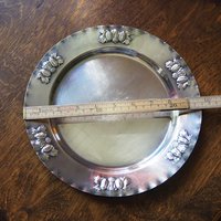 Vintage alpacca silver plate | Alpacca silver platter | Vintage serving plate | Vintage silver plate