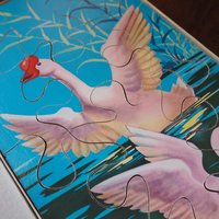 Vintage picture puzzle | Vintage goose puzzle | Retro picture puzzle | Wooden goose puzzle | Wooden picture puzzle
