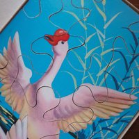 Vintage picture puzzle | Vintage goose puzzle | Retro picture puzzle | Wooden goose puzzle | Wooden picture puzzle
