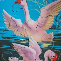 Vintage picture puzzle | Vintage goose puzzle | Retro picture puzzle | Wooden goose puzzle | Wooden picture puzzle