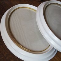 Set of two vintage picture frames | Oval photo frames | Vintage Jyden photo frames | Vintage photo frames
