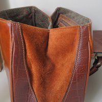 Vintage leather handbag | El Campero leather bag | Top handle bag | Vintage El Campero bag | Brown leather bag