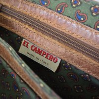 Vintage leather handbag | El Campero leather bag | Top handle bag | Vintage El Campero bag | Brown leather bag