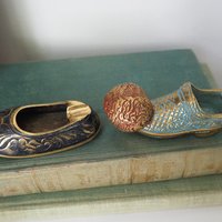 Vintage brass ashtray | Small vintage ashtray | Brass ashtray | Shoe ashtray