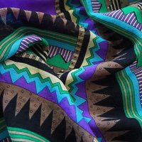 Vintage wool scarf | Geometric vintage wool scarf | Vintage Marja Kurki scarf | Marja Kurki wool scarf | Large wool scarf