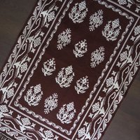 Vintage wall hanging | Large brown and white wall hanging | Scandinavian wall hanging | Vintage wall tapestry | Handmade wall tapestry