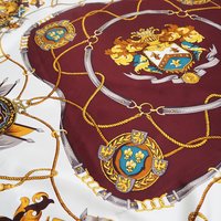 Vintage silk scarf | Purple silk scarf | Large vintage silk scarf | 100% silk scarf | Baroque silk scarf