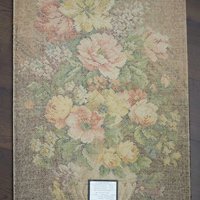 Vintage wall hanging | Carpets of Worth Picture Rug wall hanging | Summertime | Floral wall hanging | Made in England