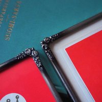 Set of two vintage silver plated photo frames | Small silver plated photo frames | Vintage picture frames | Matching frames