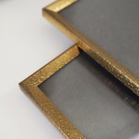 Set of two vintage photo frames | Set of two matching vintage frames | Vintage brass frame set 20x30 cm | Vintage brass frames