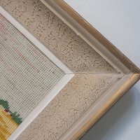 Vintage needlepoint wall art | Scenery needlepoint | Scandinavian wall art | Needlepoint wall hanging | Wool needlepoint