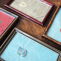 Set of two vintage frames | Vintage wooden picture frames | Vintage Eklöf photo frame | Made in Finland