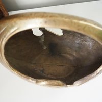 Vintage swan basket planter | Brass planter | Large vintage planter | Brass swan planter | Round swan planter