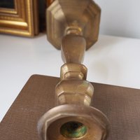 Vintage candlestick holder | Tall candlestick holder | Brass candlestick holder | Vintage home decor