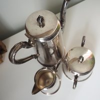Vintage silver plated WMF coffee set | Antique WMF coffee / tea set | WMF silver plated teapot set | Made in Germany
