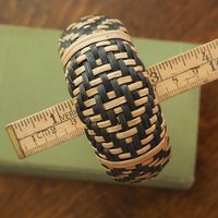 Vintage rattan bangle | Vintage rattan bangle | Chunky rattan bangle | Stacking bangle | Boho bangle bracelet