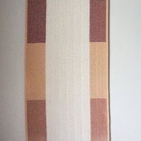 Vintage wall hanging | Long wall hanging | Vintage pink wall hanging | Scandinavian woven textile | Made in Finland