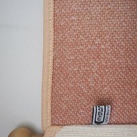 Vintage wall hanging | Long wall hanging | Vintage pink wall hanging | Scandinavian woven textile | Made in Finland