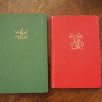 Vintage flower book set | Finnish flower books | Vintage botanical books | Illustrated flower books | Vintage floral illustrations