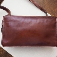 Vintage leather bag | Small vintage crossbody bag | Brown crossbody bag | Vintage leather crossbody bag | Three Bags leather bag