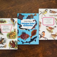 Vintage books | Scandinavian animal, bird and fish books | Illustrated bird, animal and fish books | Vintage illustrations | Finnish books