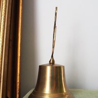 Vintage brass hand bell | Anchor hand bell | Vintage hand bell | Brass table bell | Vintage table bell | Vintage brass bell