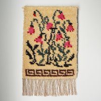 Vintage wall hanging | Floral wall tapestry | Scandinavian wall hanging | Vintage wall tapestry | Handmade wool wall hanging
