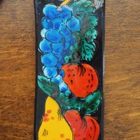 Set of two vintage wall plates | Decorative wall plates | Kitchen wall plates | Ceramic wall plates