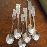 Set of six vintage coffee spoons | Vintage mocca spoons | Small coffee spoons | Nordic spoon set | Vintage Lapland coffee spoons