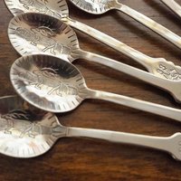 Set of six vintage coffee spoons | Vintage mocca spoons | Small coffee spoons | Nordic spoon set | Vintage Lapland coffee spoons