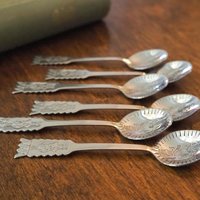 Set of six vintage coffee spoons | Vintage mocca spoons | Small coffee spoons | Nordic spoon set | Vintage Lapland coffee spoons