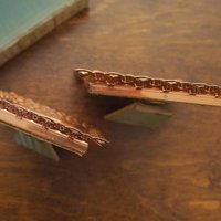 Vintage rose gold photo frames | Set of two vintage photo frames | Rose gold photo frames | Vintage copper tone picture frames