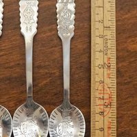 Set of six vintage coffee spoons | Vintage mocca spoons | Small coffee spoons | Nordic spoon set | Vintage Lapland coffee spoons
