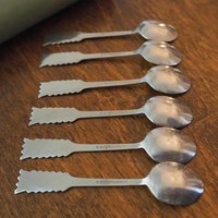 Set of six vintage coffee spoons | Vintage mocca spoons | Small coffee spoons | Nordic spoon set | Vintage Lapland coffee spoons