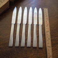 Set of six vintage fruit knives | Gense fruit knives | Midcentury fruit knives | Stainless steel fruit knives | Made in Sweden