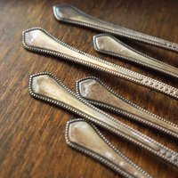 Set of six vintage coffee spoons | Vintage alpacca silver coffee spoons | Melchior spoons | Vintage coffee spoon set | Soviet coffee spoons