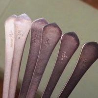 Set of six vintage coffee spoons | Vintage alpacca silver coffee spoons | Melchior spoons | Vintage coffee spoon set | Soviet coffee spoons