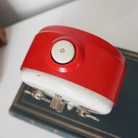 Vintage alarm clock | Junghans Repetition alarm clock | Vintage wind up clock | Red Junghans alarm clock | Working order | Made in Germany