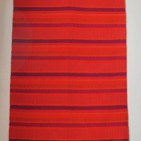 Vintage wall hanging | Large wall hanging | Scandinavian woven textile | Red wall hanging | Scandinavian wall hanging | Vintage wall rug