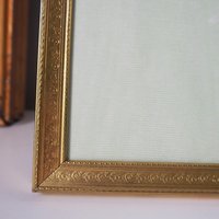 Vintage photo frame 18x24 cm | Vintage brass frame | Brass picture frame | Vintage ML-Rammer picture frame | Danish photo frame