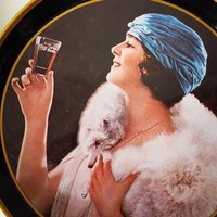Vintage Coca Cola tin trays | Pagani Lecco Italy | Set of two vintage Coca Cola trays | Round Coca Cola trays | Coca Cola trays