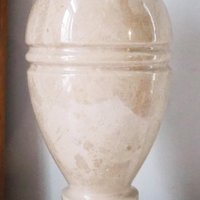 Vintage vase | Large marble vase | Vintage marble vase | Beige marble vase | Vintage vases | Vintage marble home decor