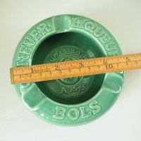 Vintage ceramic ashtray | Vintage Lucas Bols ashtray | Vintage Dutch ashtray | Vintage turquoise ashtray | Made in Holland